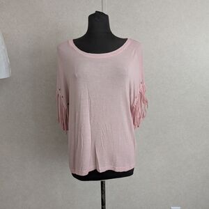 True Craft Soft Pink Casual Top XL